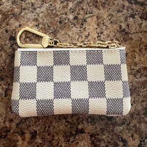 Checkered coin purse